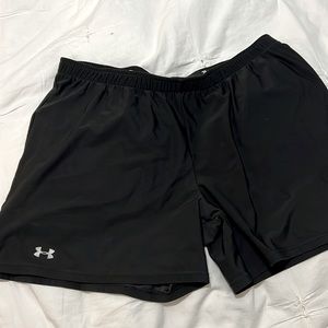 Under Armour athletic shorts, black, size Medium